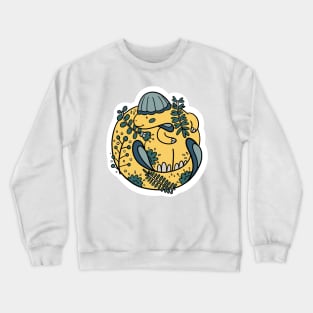 Cute Prenocephale Floral Dino Crewneck Sweatshirt